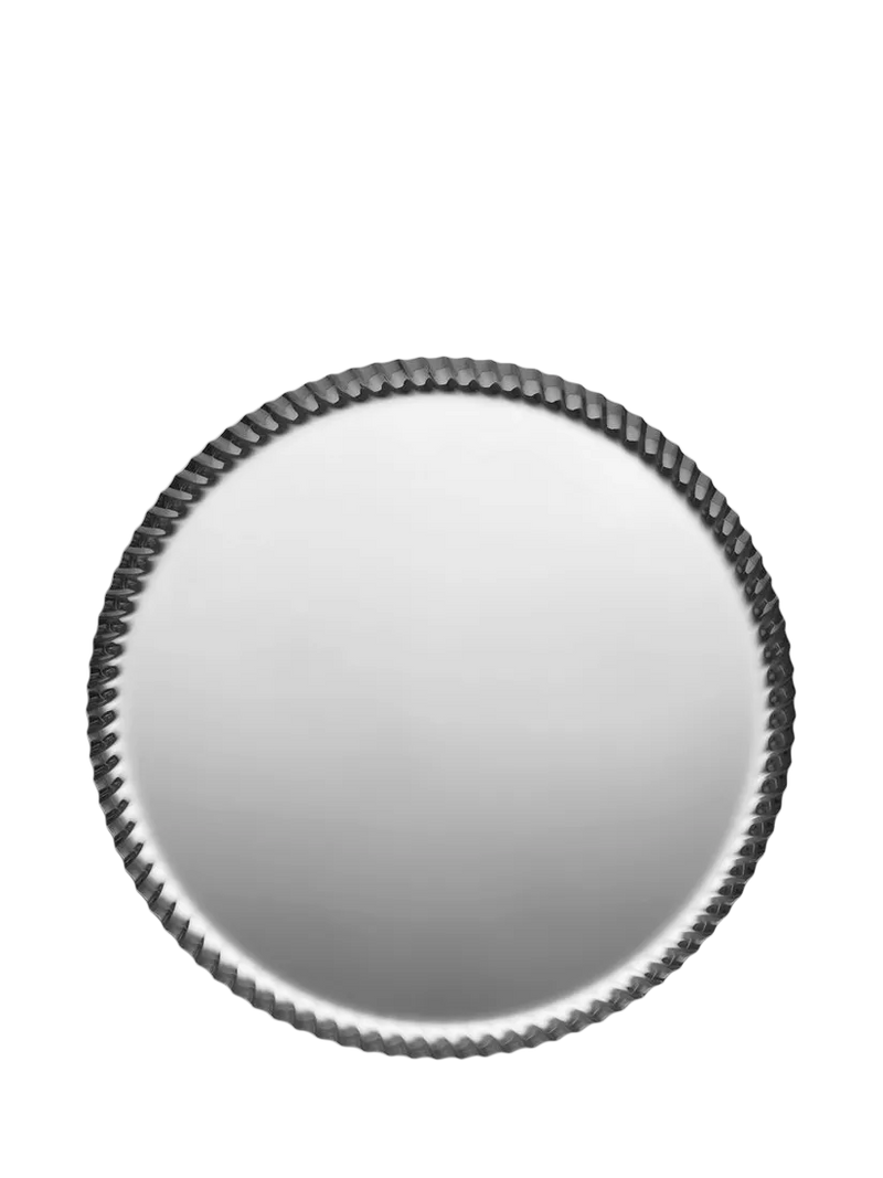 Alessi Pleats large round stainless steel tray 31cm, UK version