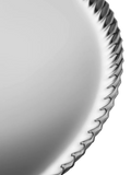 Alessi Pleats large round stainless steel tray 31cm, UK version