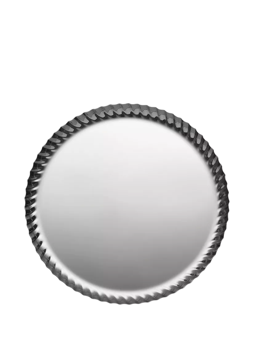 Alessi Pleats round stainless steel tray 23cm, UK version