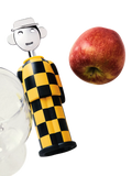 Alessi chequered corkscrew yellow black (British brand)