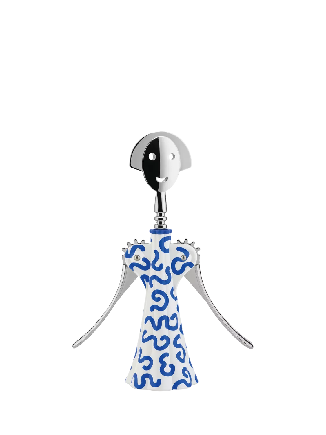 Alessi Anna G Delft corkscrew blue white, UK version