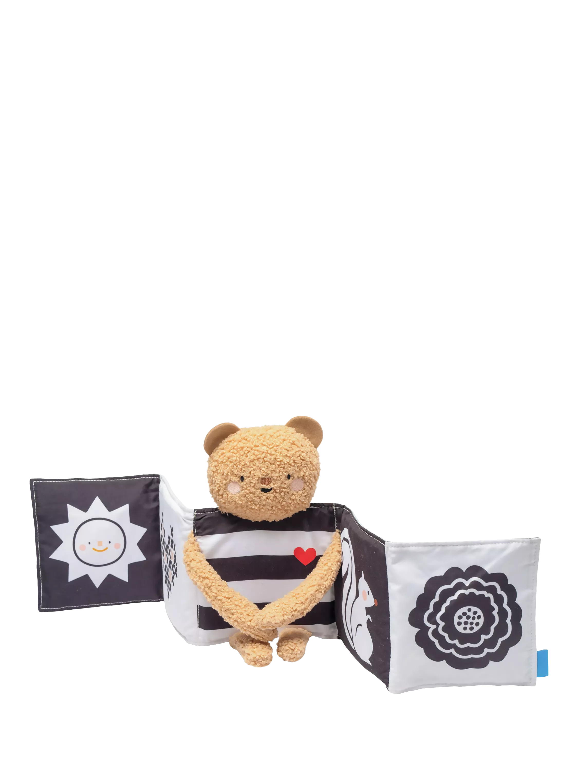 Taf Toys Snuggle Bear Book soft baby toy with mirror - British product