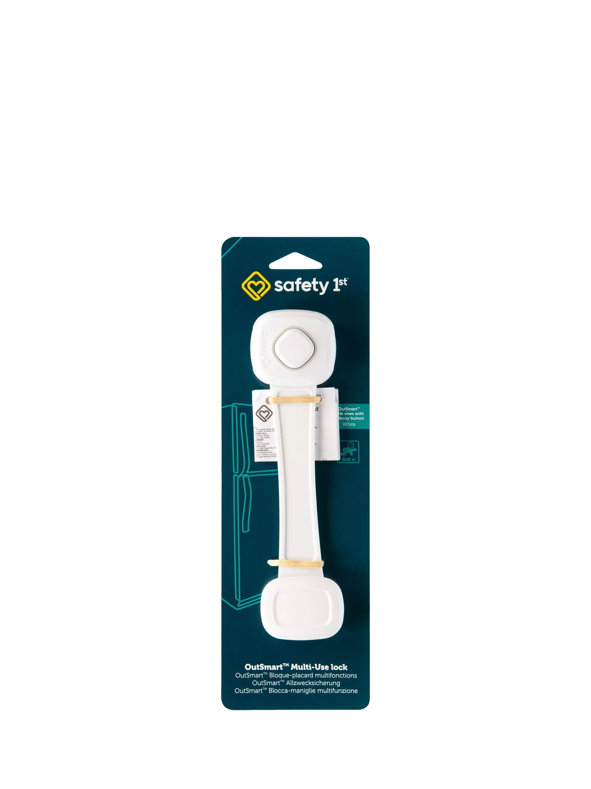 Safety 1st Outsmart multi-use lock for cabinets, imported from the UK