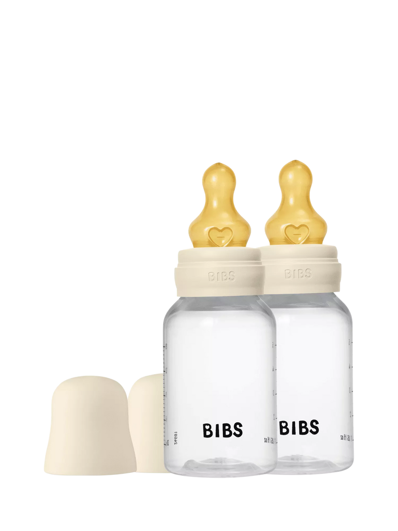BIBS latex baby bottle slow flow 150ml pack of 2 (British brand)
