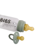 BIBS latex baby bottle medium flow pack of 2 270ml, imported from the UK