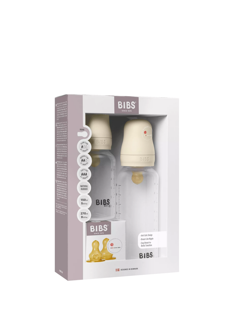 BIBS baby bottle set 150ml and 270ml (British brand)