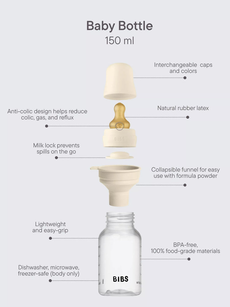 BIBS baby bottle set 150ml and 270ml (British brand)