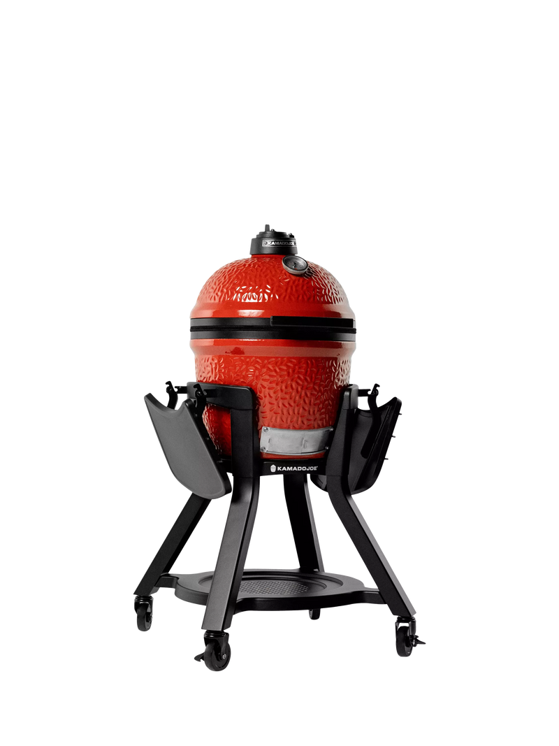 Kamado Joe Portable Joe Junior charcoal BBQ bundle with stand and cart (British brand)