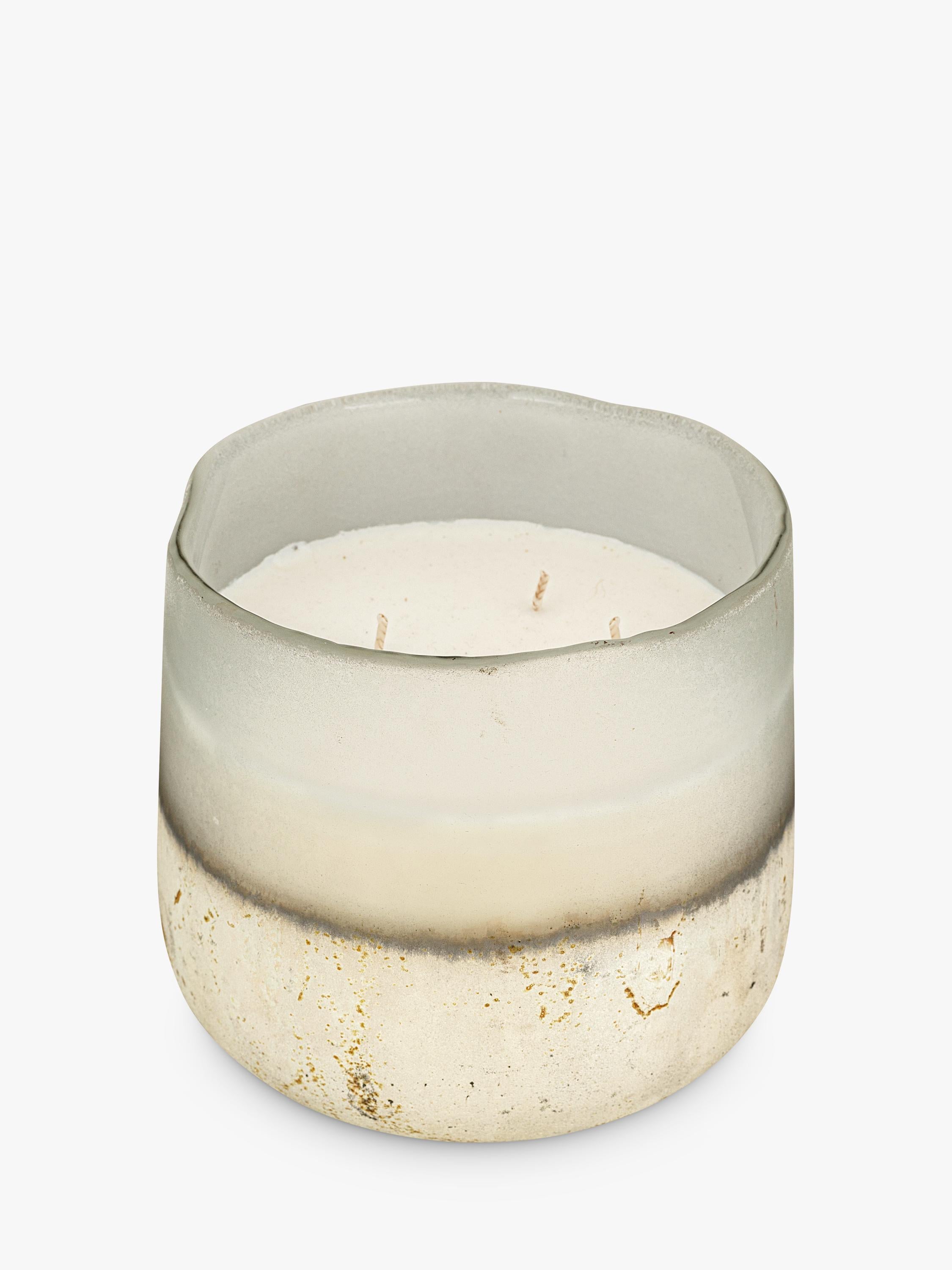 nkuku Cardamom & Amber 3 wick scented candle, imported from the UK