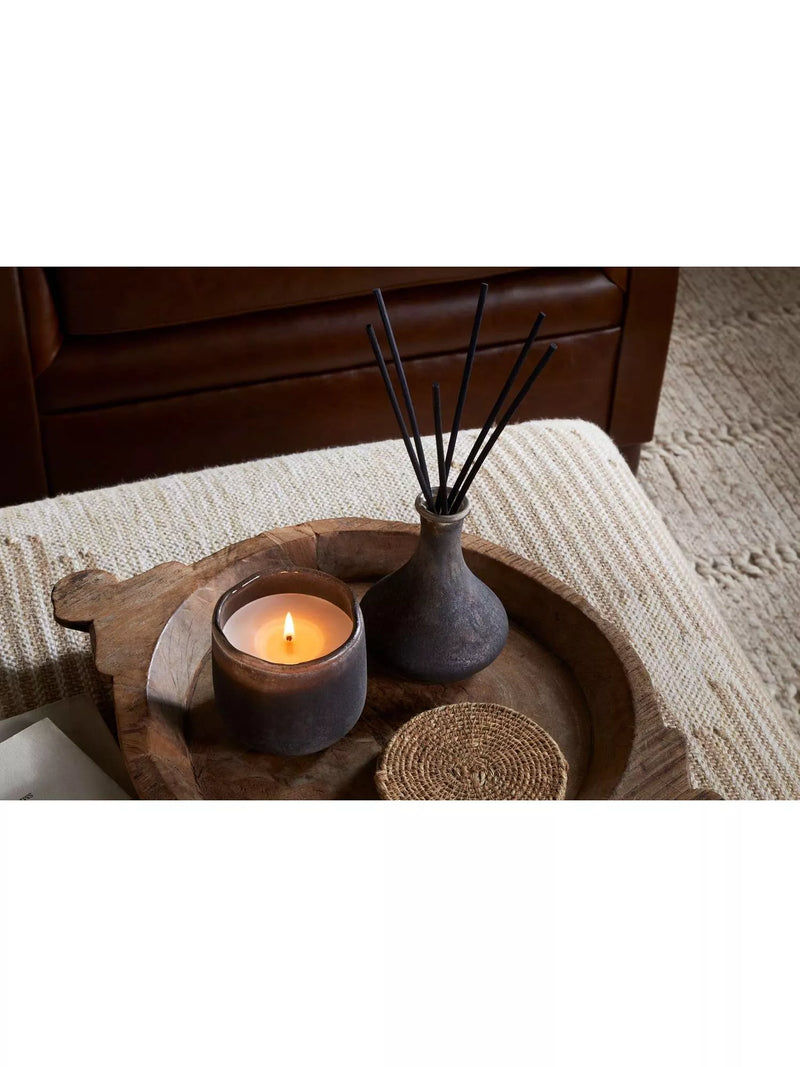 nkuku Cedarwood & Fig scented candle, imported from the UK