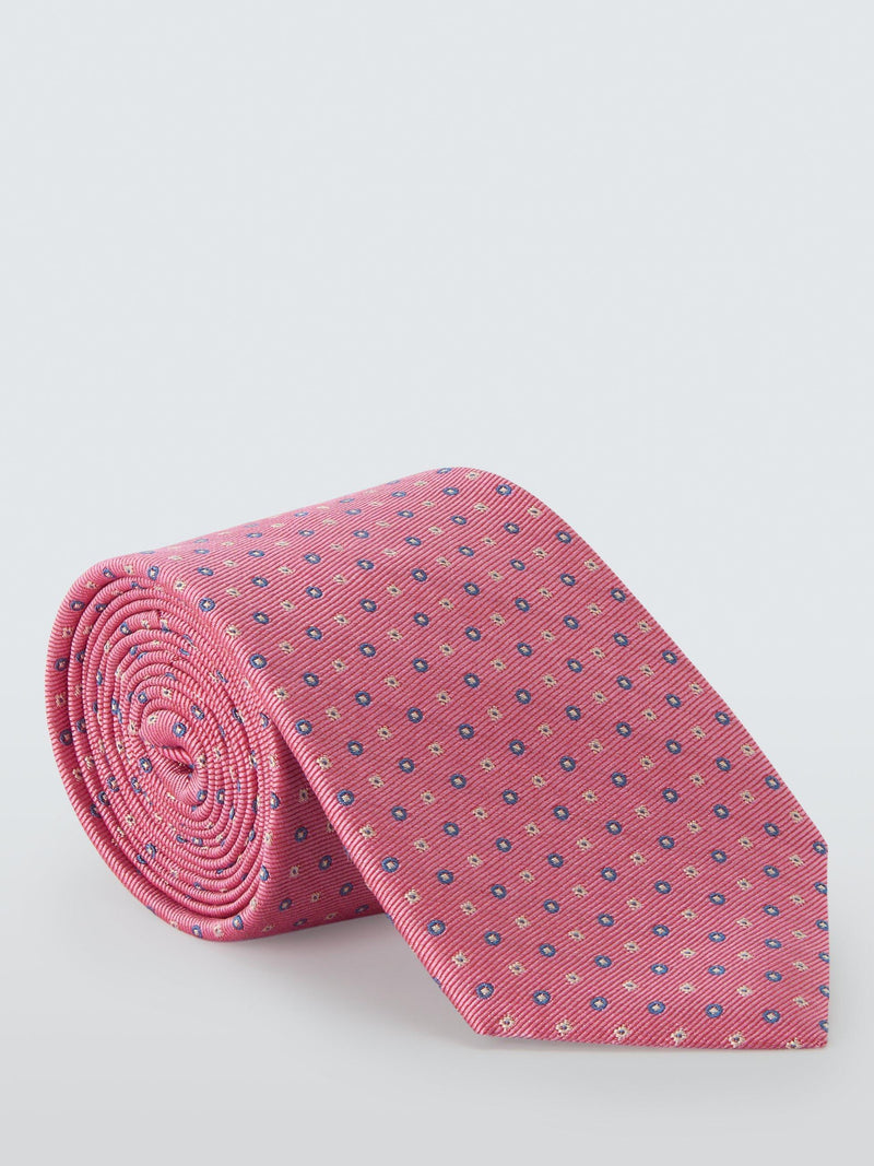 John Lewis small geometric silk tie (British brand)