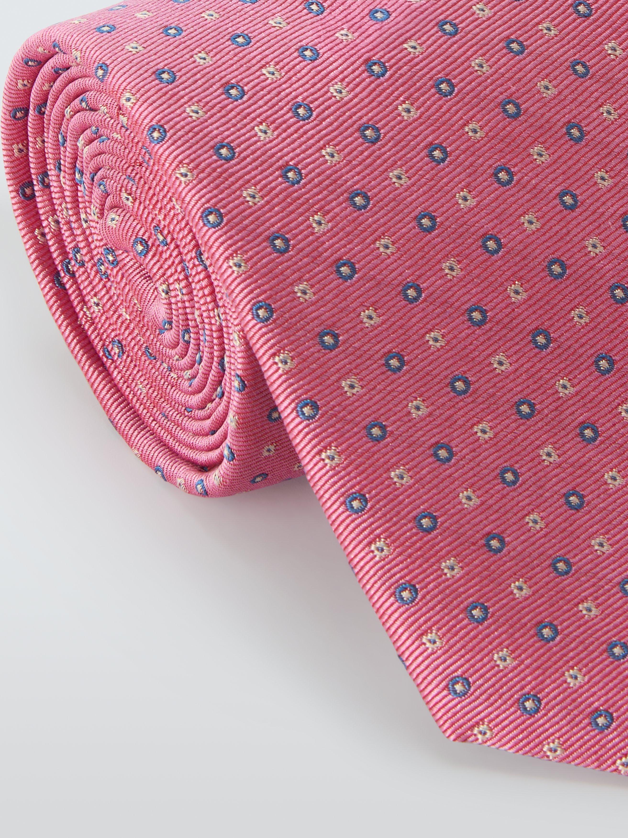 John Lewis small geometric silk tie (British brand)