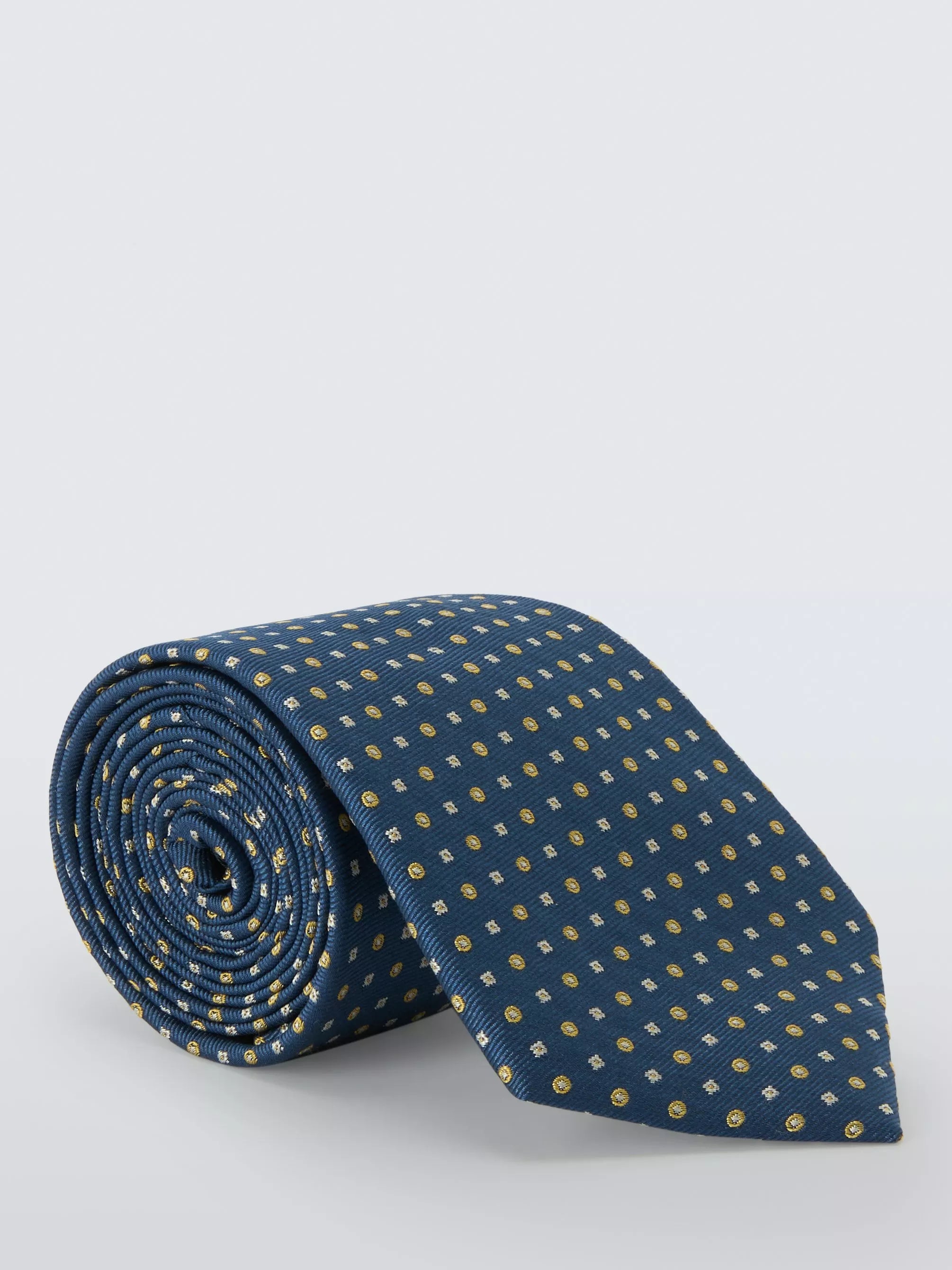 John Lewis small geometric silk tie (British brand)