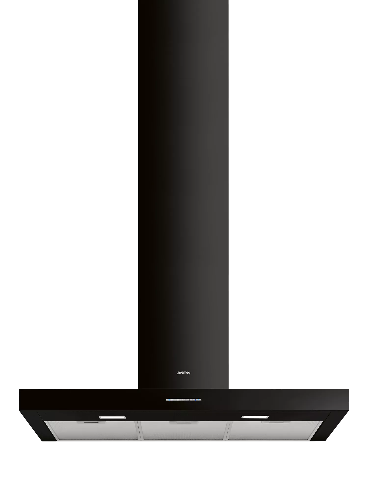 Smeg black 90cm T-shape chimney cooker hood (British brand)
