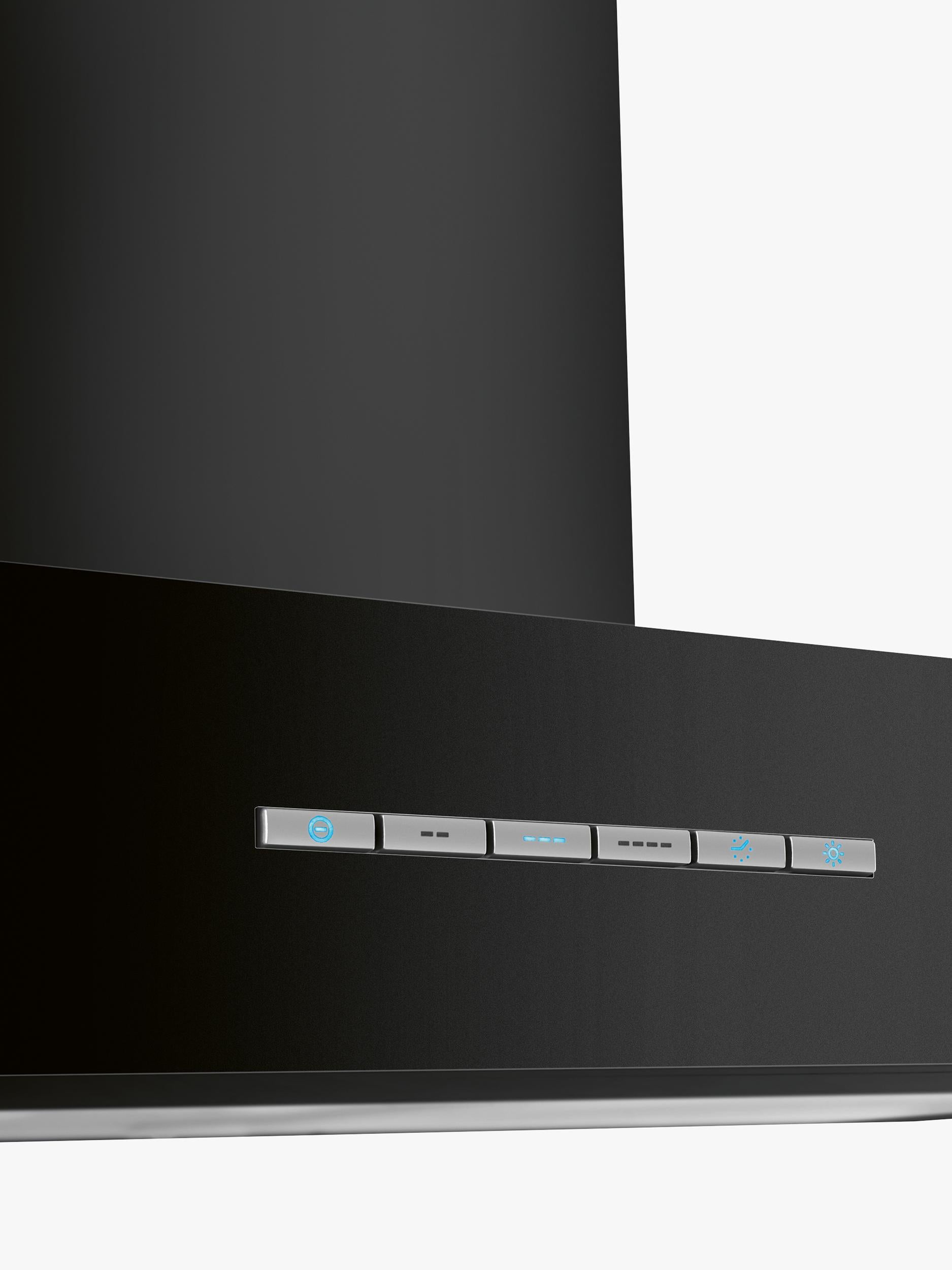 Smeg black 90cm T-shape chimney cooker hood (British brand)