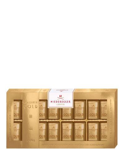 John Lewis Niederegger Classic Gold Dark Chocolate Marzipan Praline Selection, 200g- Buy online at McGrocer