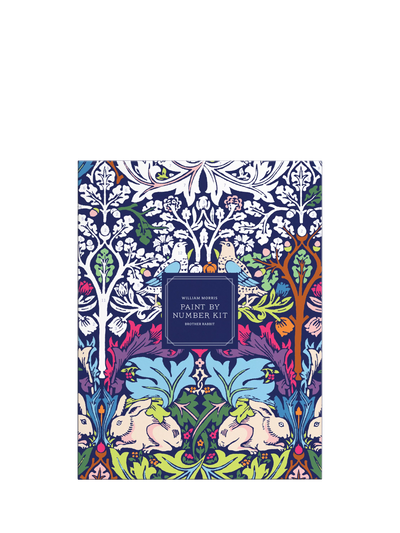 John Lewis Galison William Morris Rabbit Paint by Numbers Kit- Buy online at McGrocer