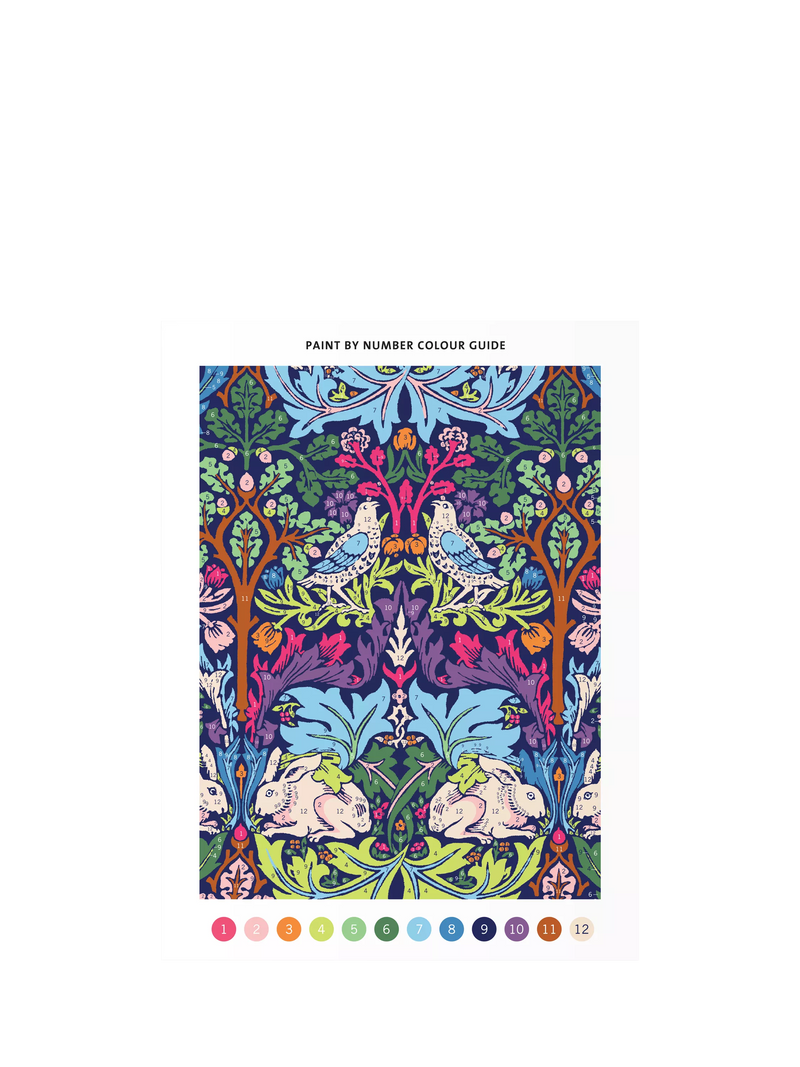 Galison William Morris rabbit paint kit 9x12 canvas - British product