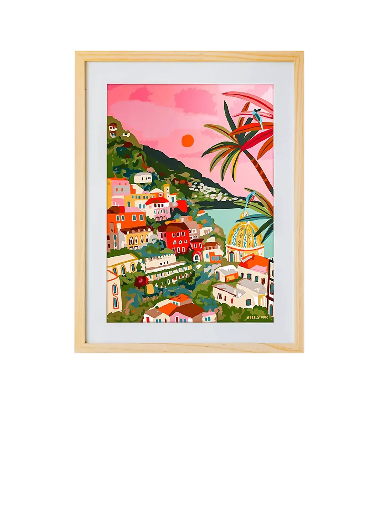 Sculpd paint by numbers kit Amalfi Sunset 51x36cm, imported from the UK