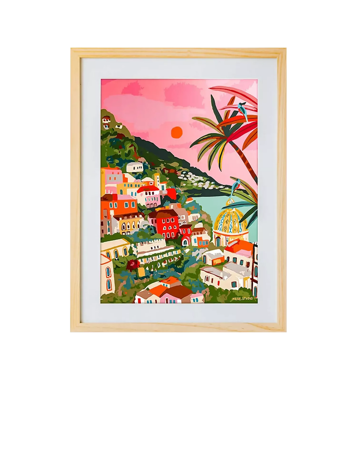 Sculpd paint by numbers kit Amalfi Sunset 51x36cm, imported from the UK