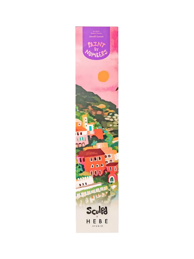 Sculpd paint by numbers kit Amalfi Sunset 51x36cm, imported from the UK