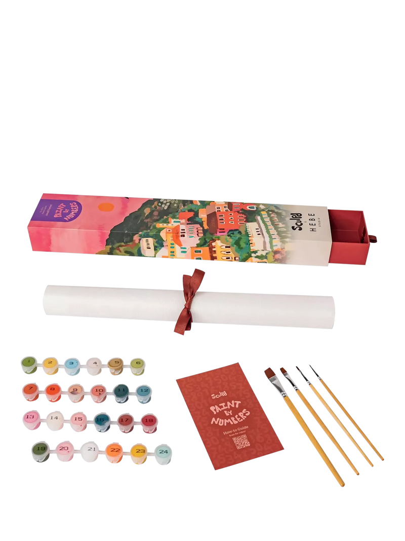 Sculpd paint by numbers kit Amalfi Sunset 51x36cm, imported from the UK