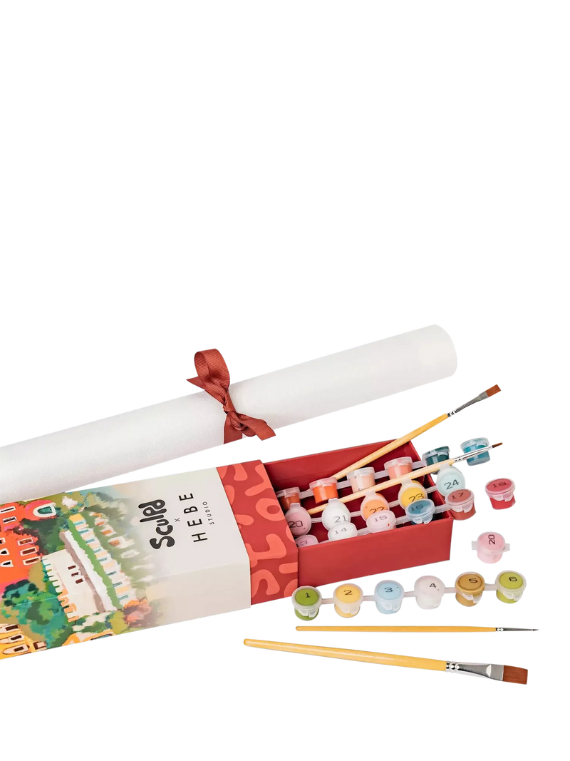 Sculpd paint by numbers kit Amalfi Sunset 51x36cm, imported from the UK