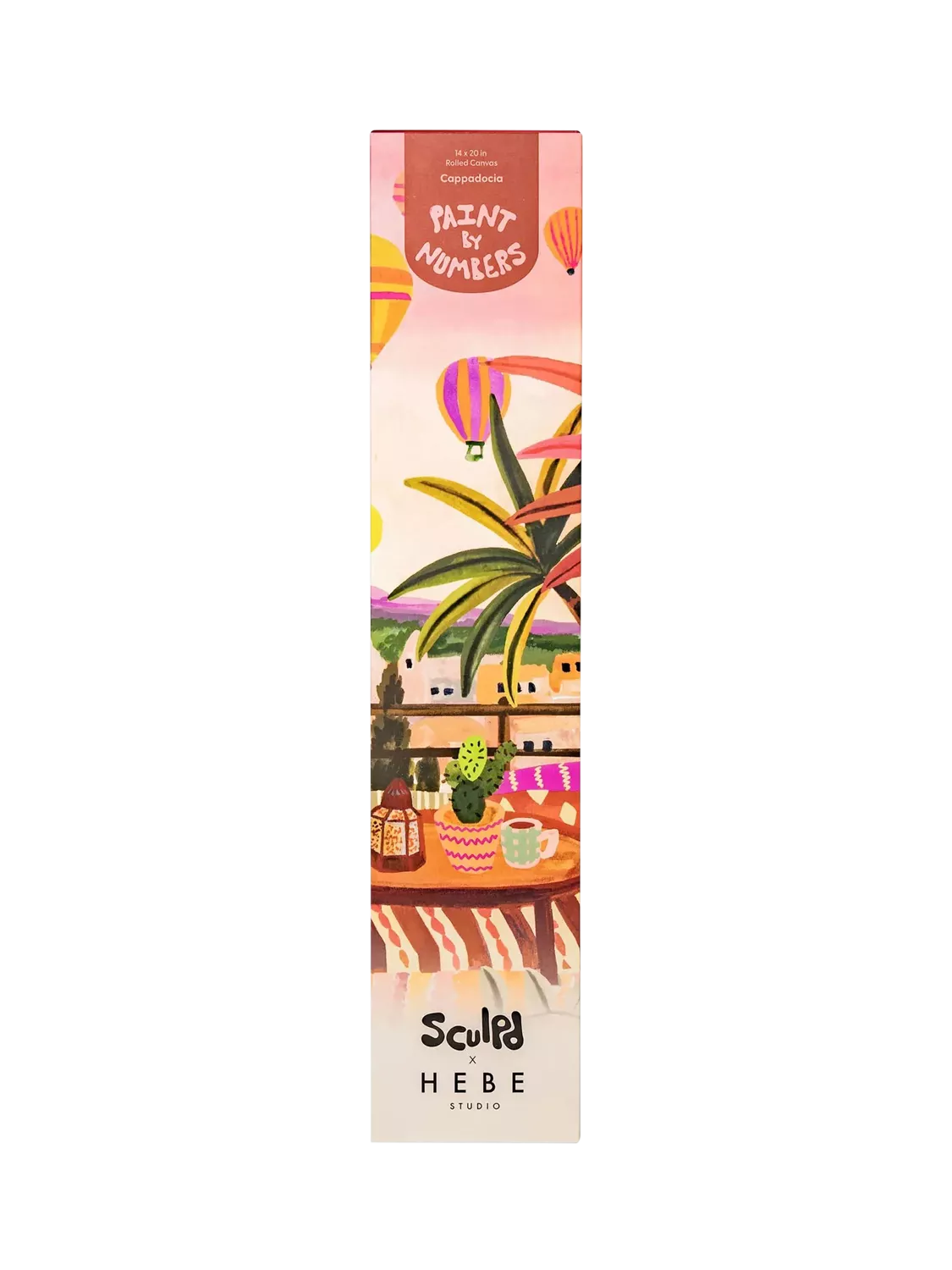 Sculpd Cappadocia paint by numbers kit (British brand)