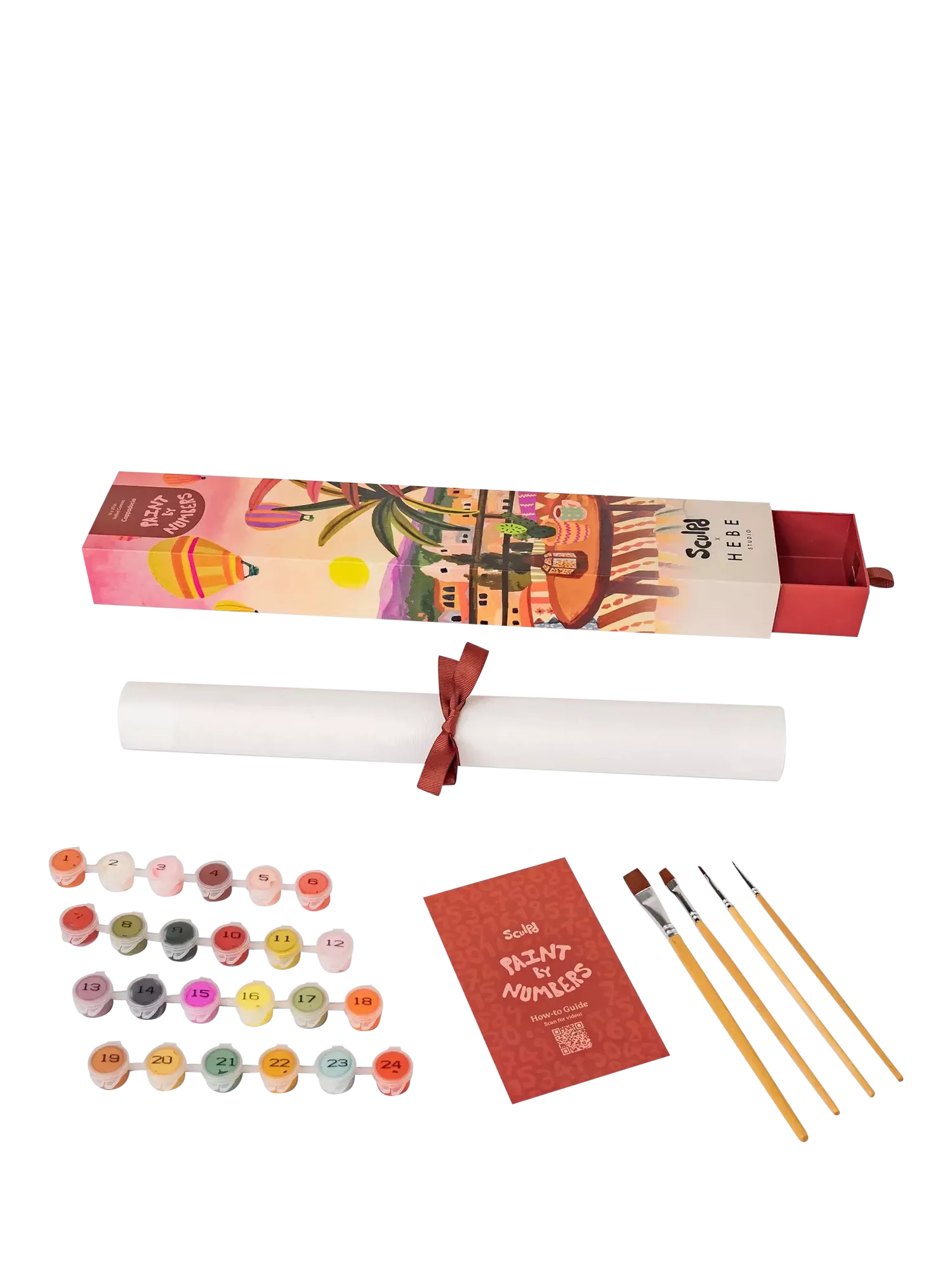 Sculpd Cappadocia paint by numbers kit (British brand)
