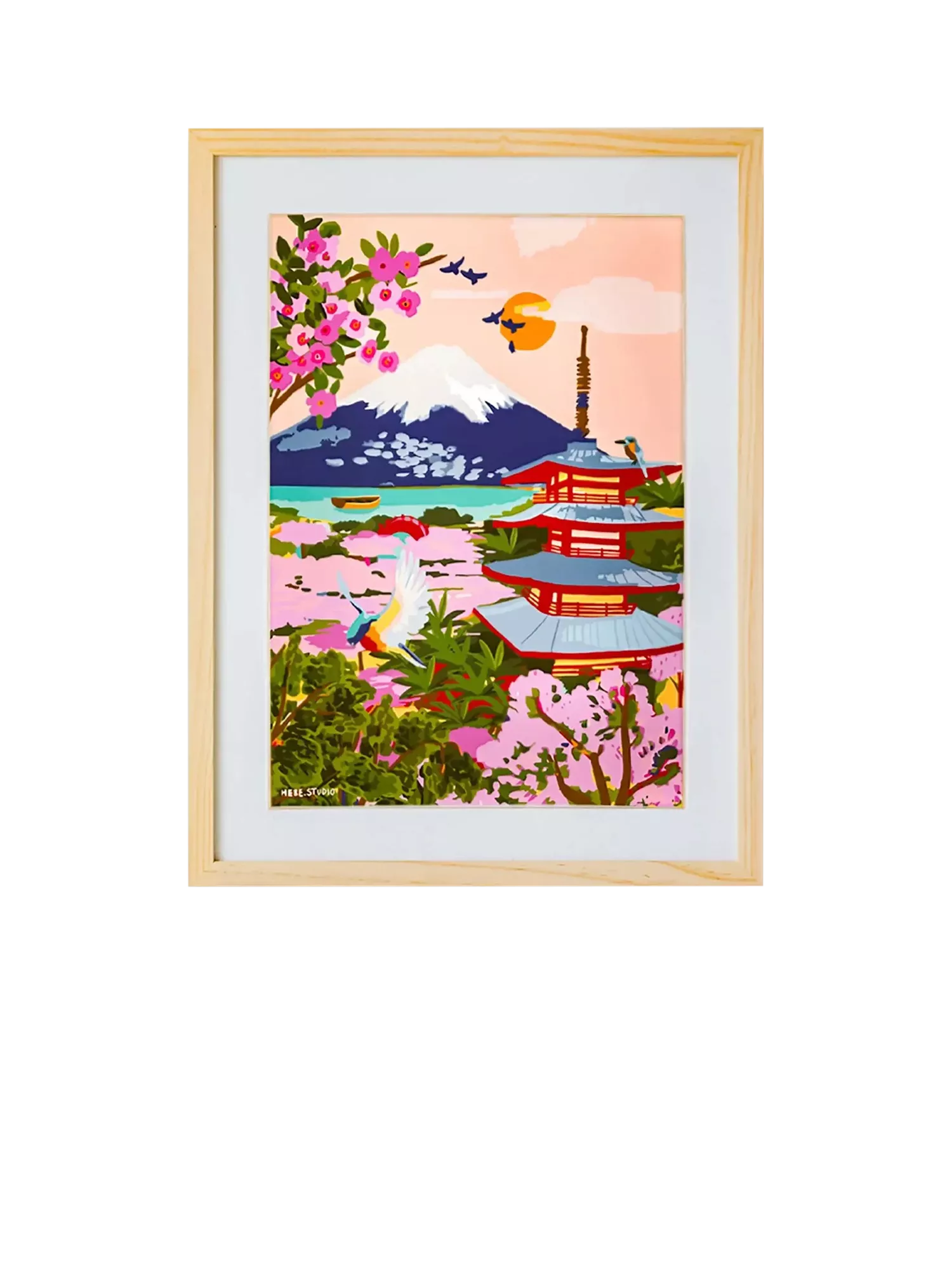 Sculpd Mount Fuji paint by numbers kit 51x36cm - British product