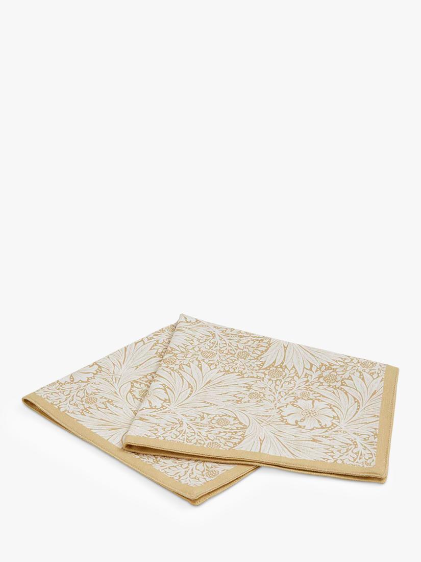 Morris & Co. napkins set two yellow green (British brand)