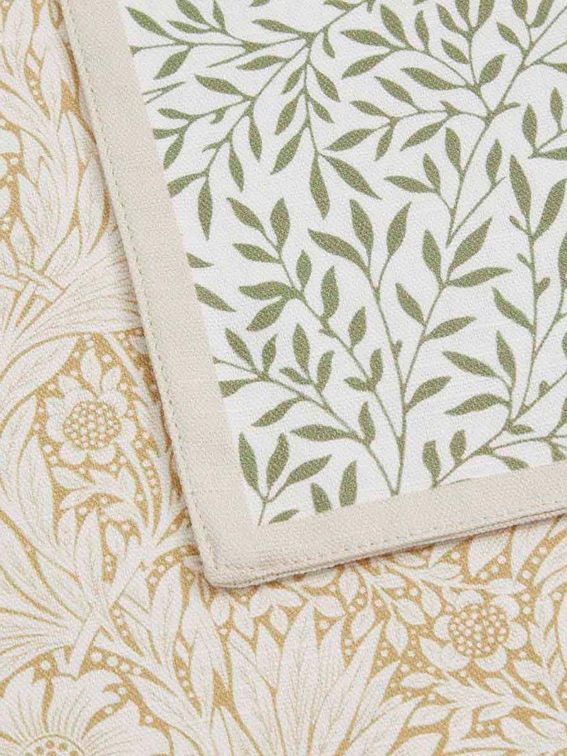 Morris & Co. napkins set two yellow green (British brand)
