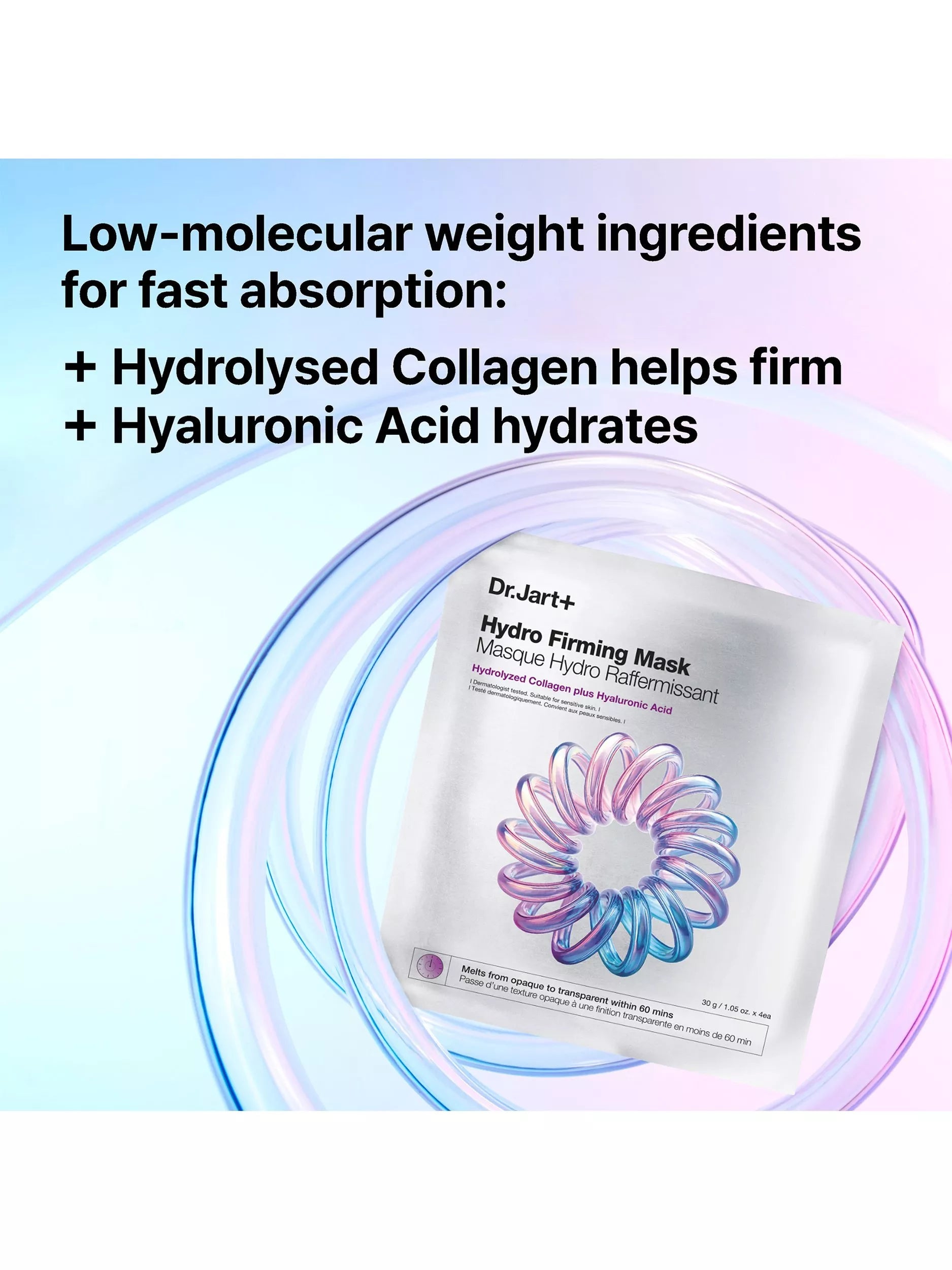 Dr.Jart+ Hydro Firming sheet mask 30g, imported from the UK