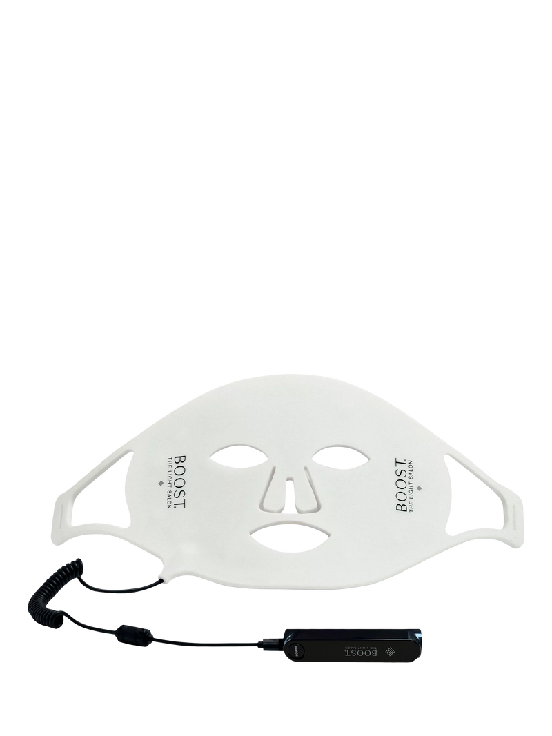 The Light Salon Boost LED Mask device, imported from the UK
