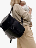 Storksak changing bag in black and gunmetal - British product