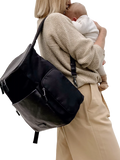 Storksak changing bag in black and gunmetal - British product