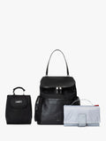 Storksak changing bag in black and gunmetal - British product