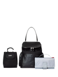 Storksak changing bag in black and gunmetal - British product