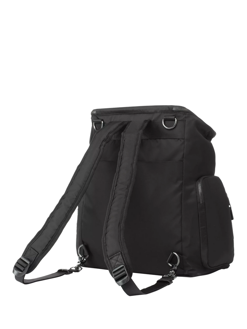 Storksak changing bag in black and gunmetal - British product