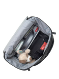 Storksak changing bag in black and gunmetal - British product
