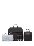 Storksak St James scuba changing bag black/silver, UK version