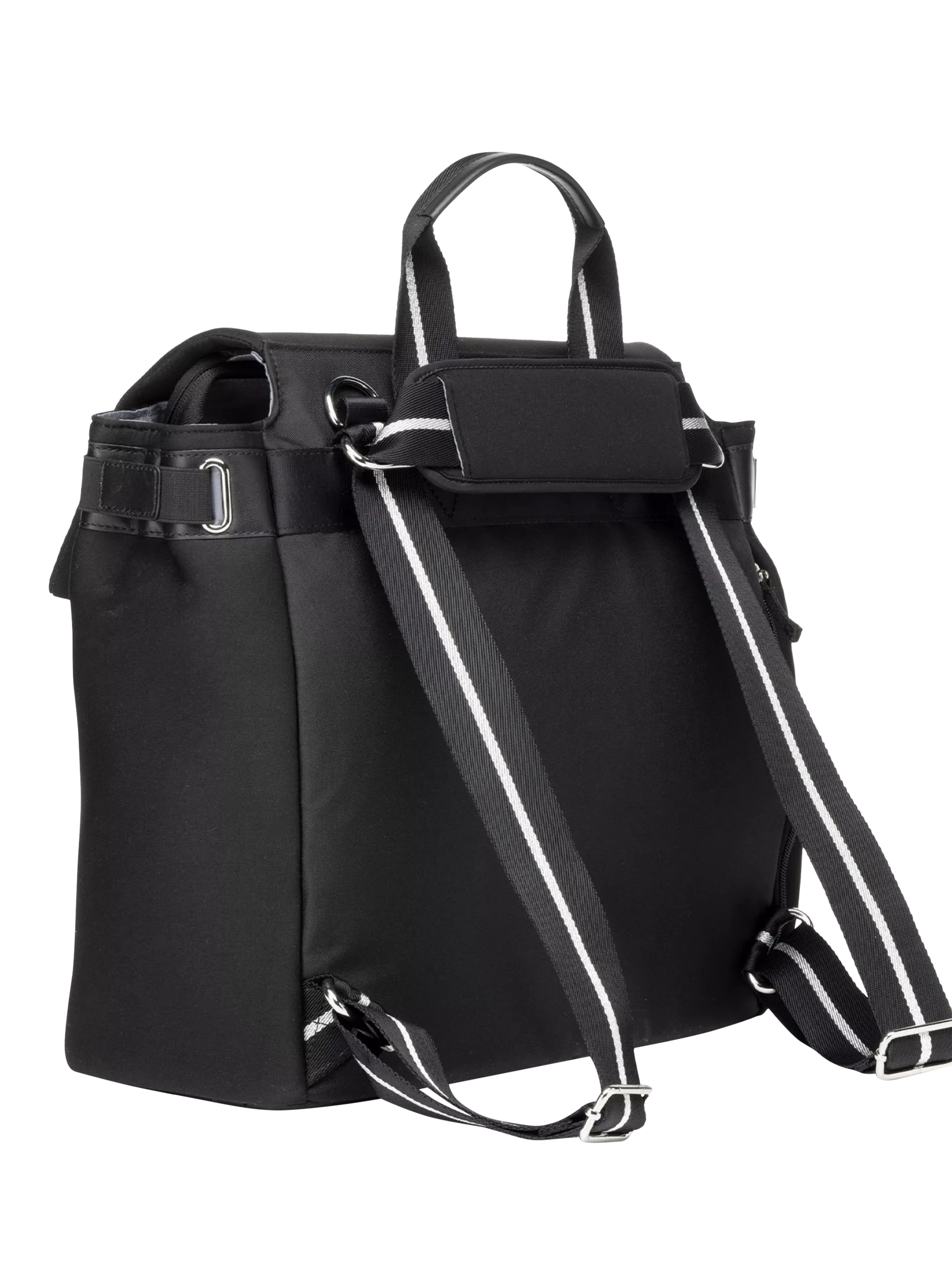 Storksak St James scuba changing bag black/silver, UK version