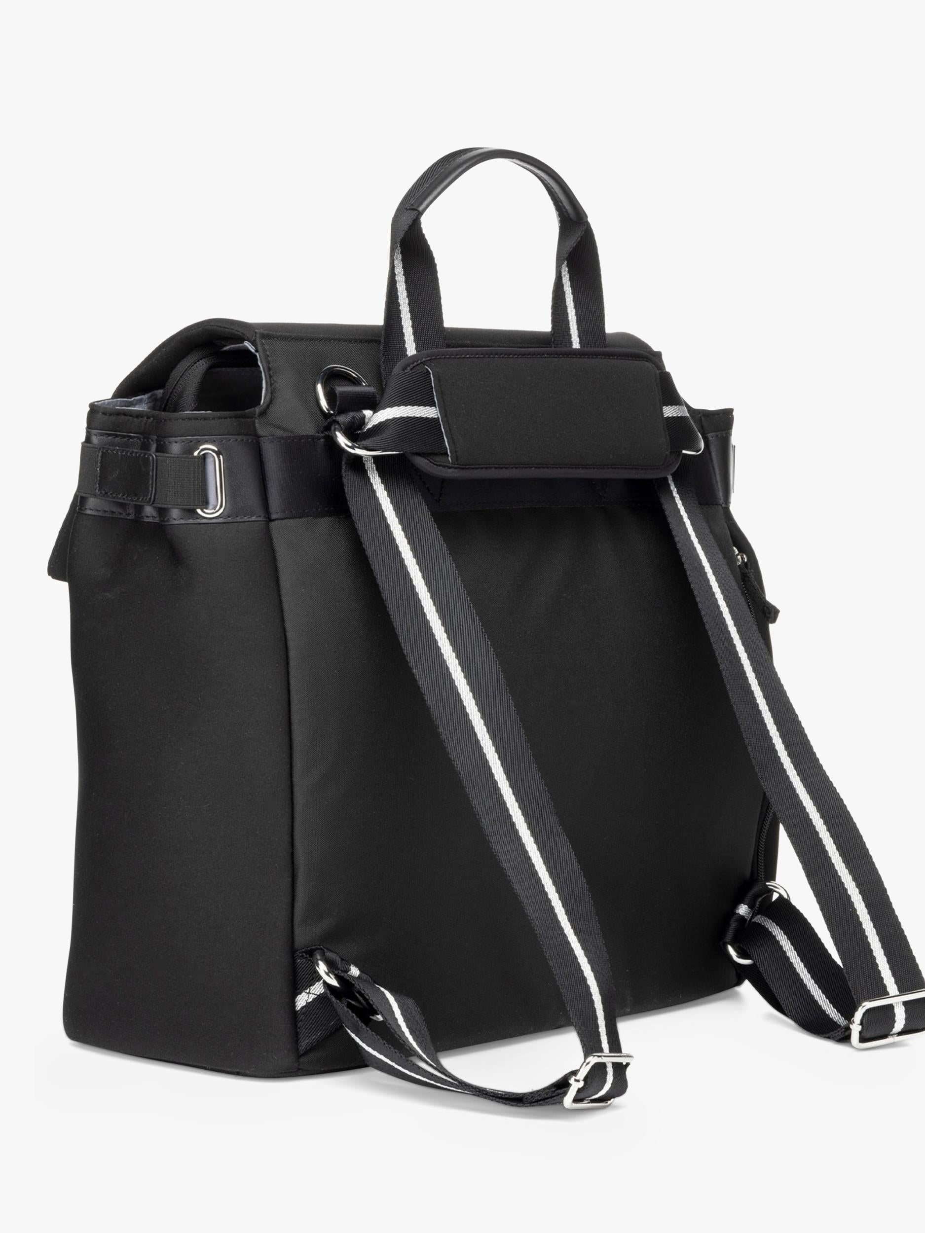 Storksak St James scuba changing bag black/silver, UK version
