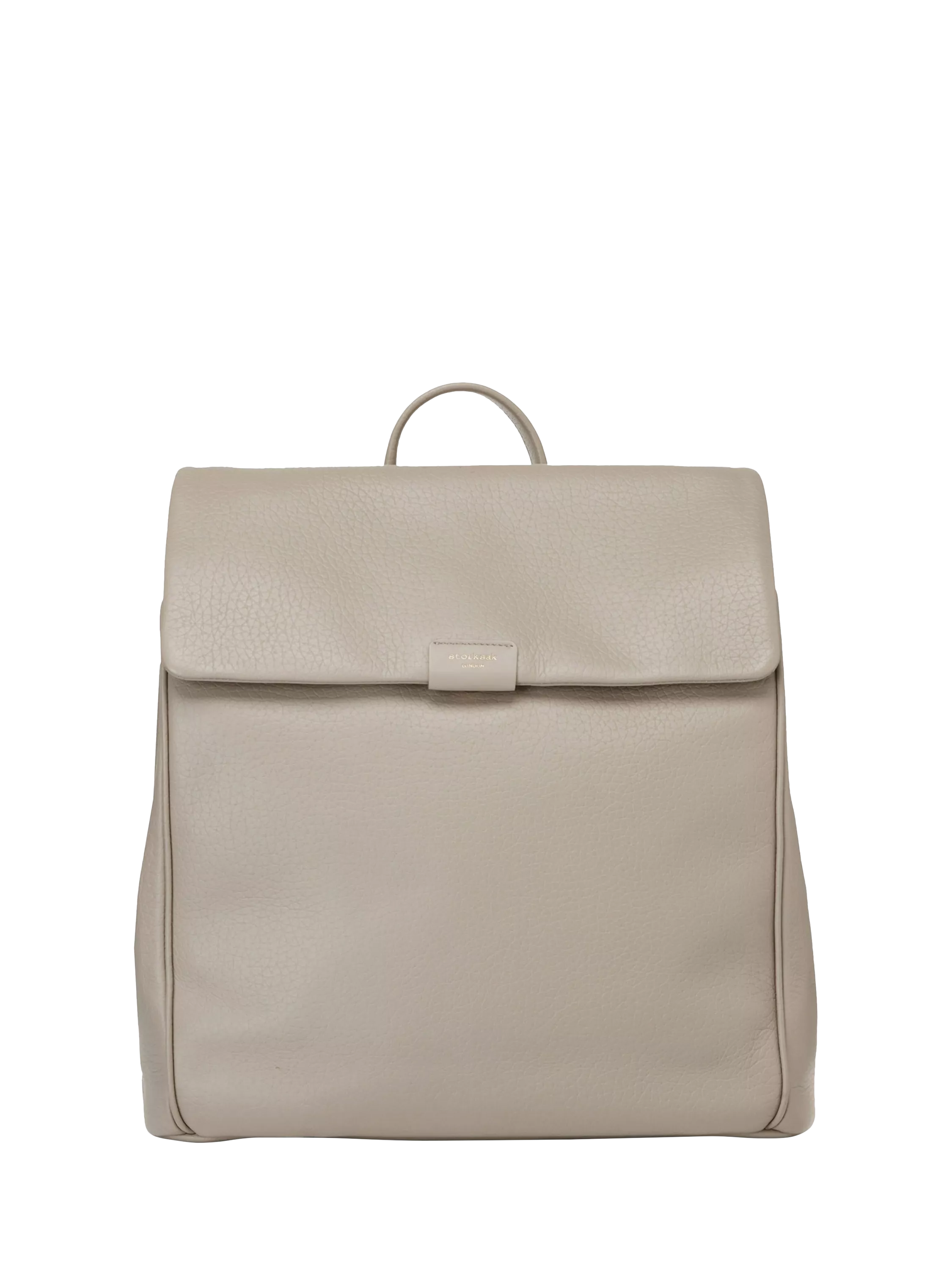 Storksak St James leather changing bag taupe, imported from the UK