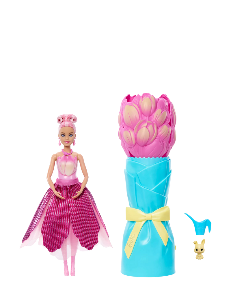 Barbie Petal POP pink tulip scented fashion doll (British brand)
