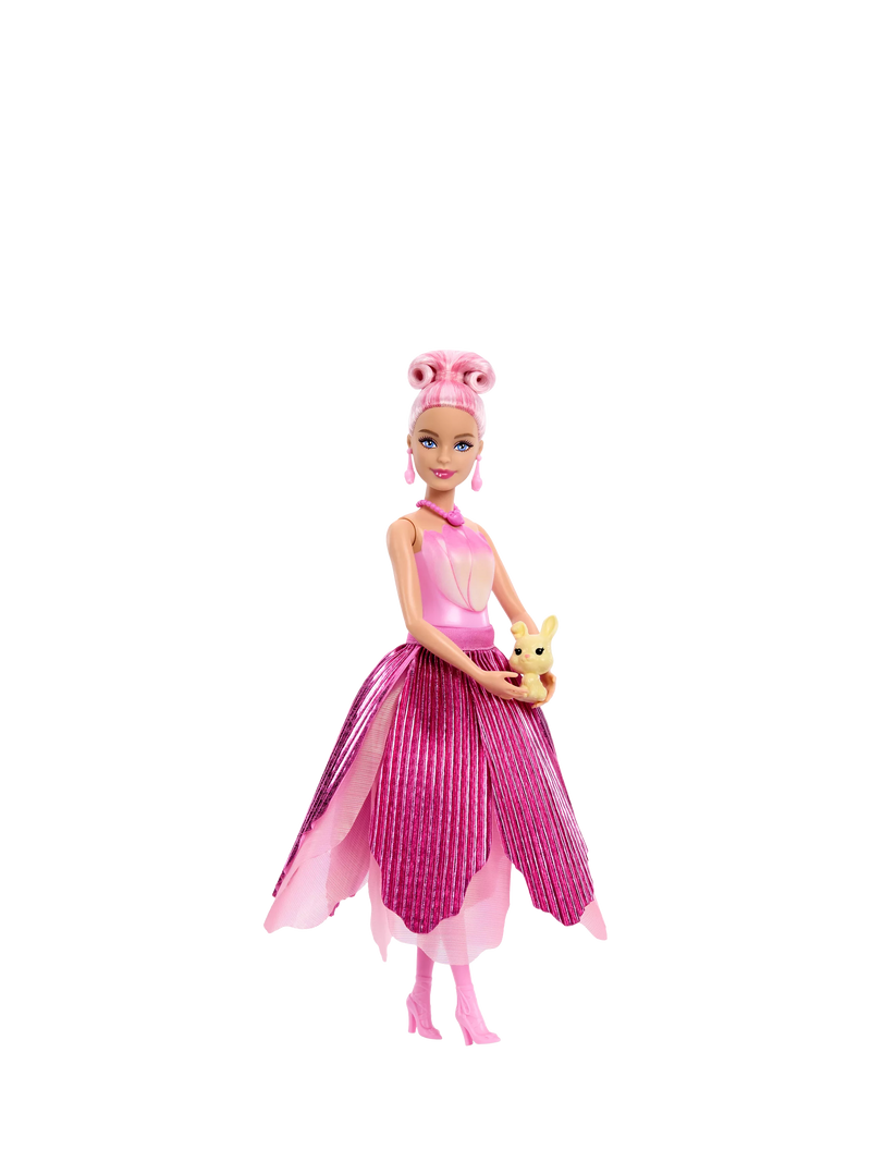 Barbie Petal POP pink tulip scented fashion doll (British brand)