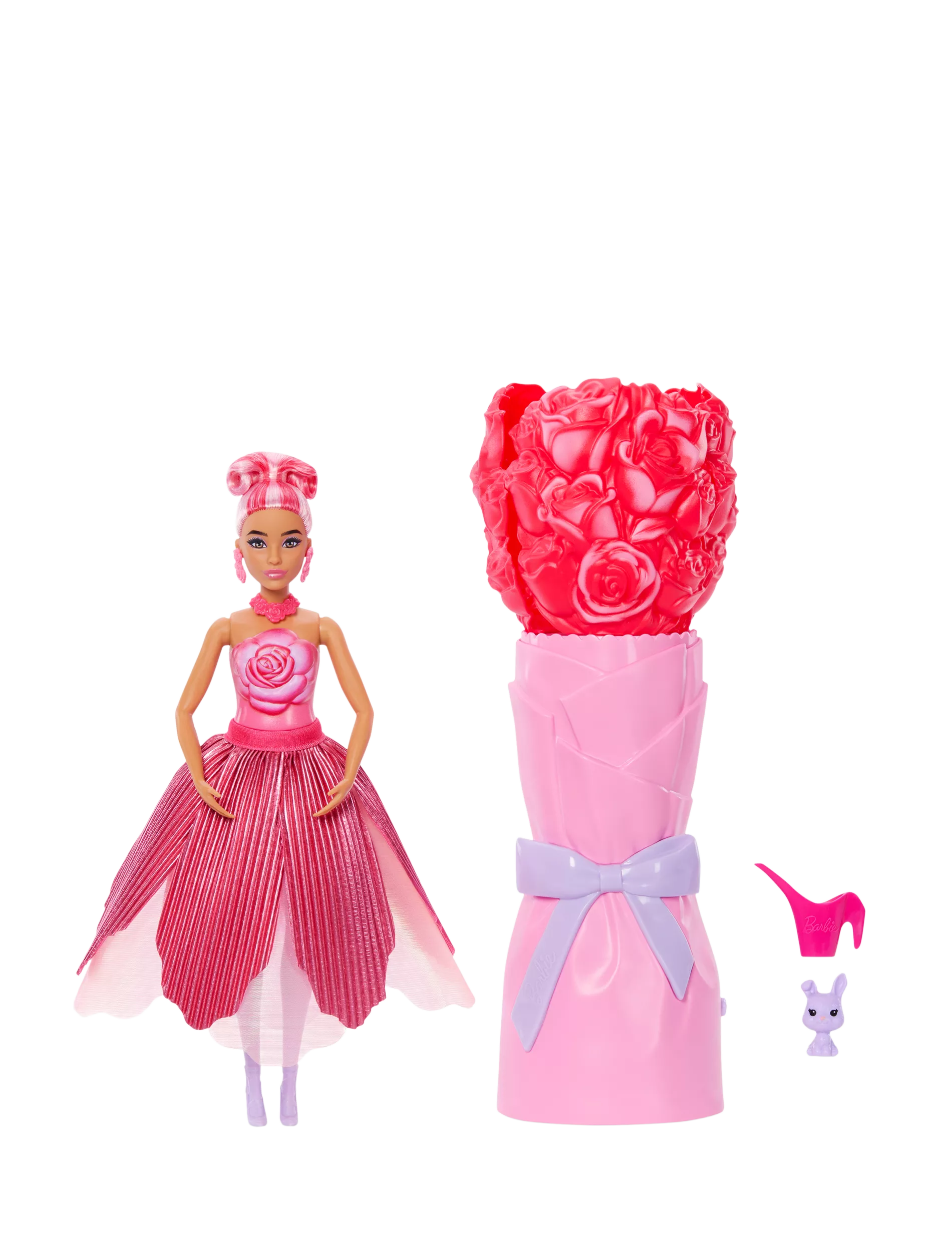 Barbie Petal POP red rose scented doll (British brand)
