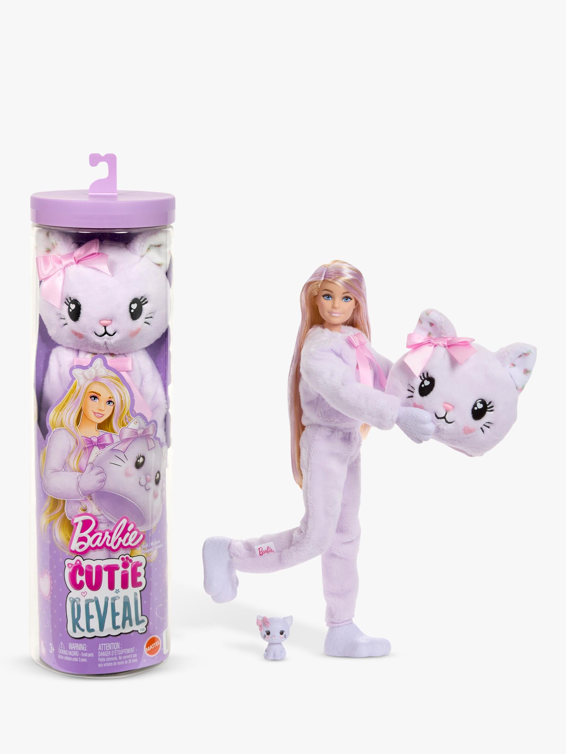 Barbie Cutie Reveal Sweet Bows Purple Kitten doll, UK version