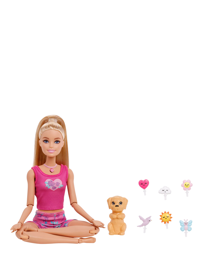 Barbie Mindful Moves fashion doll with puppy, UK version