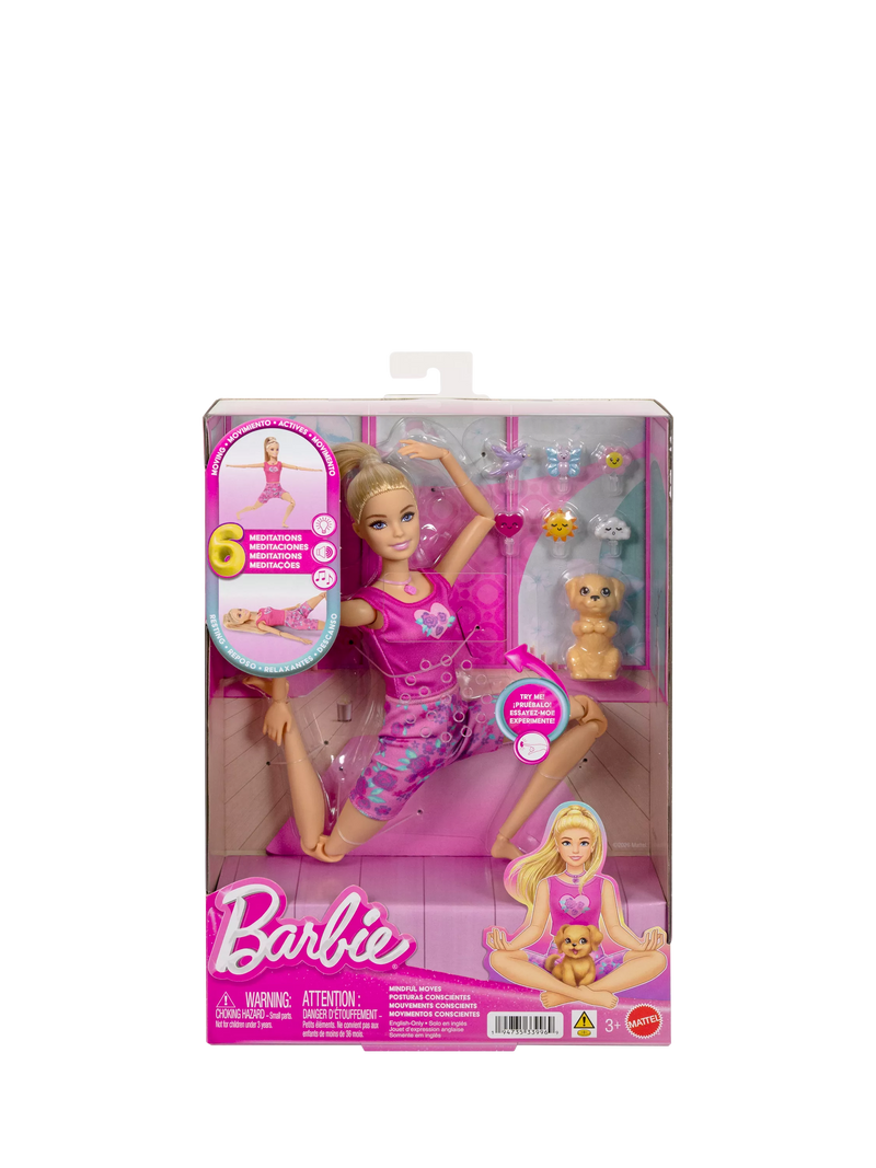 Barbie Mindful Moves fashion doll with puppy, UK version